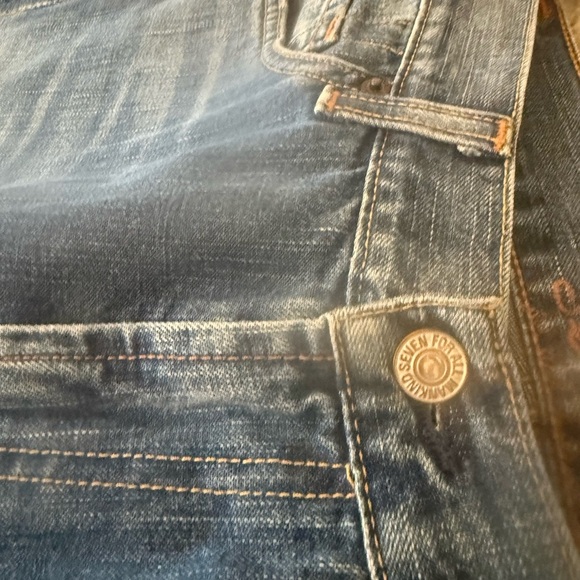 7 For All Mankind size 29 classic EUC MINT Women's Boot Cut Jeans in Faded Blue - Picture 12 of 15